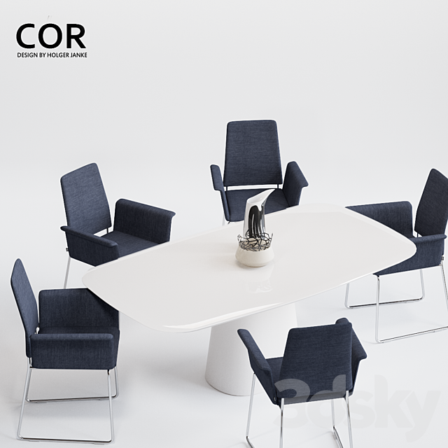 COR Fino Chair and Conic Table 3DSMax File - thumbnail 3