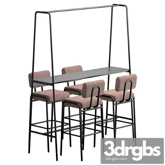 Cosmo bar stool and table 2 - thumbnail 1