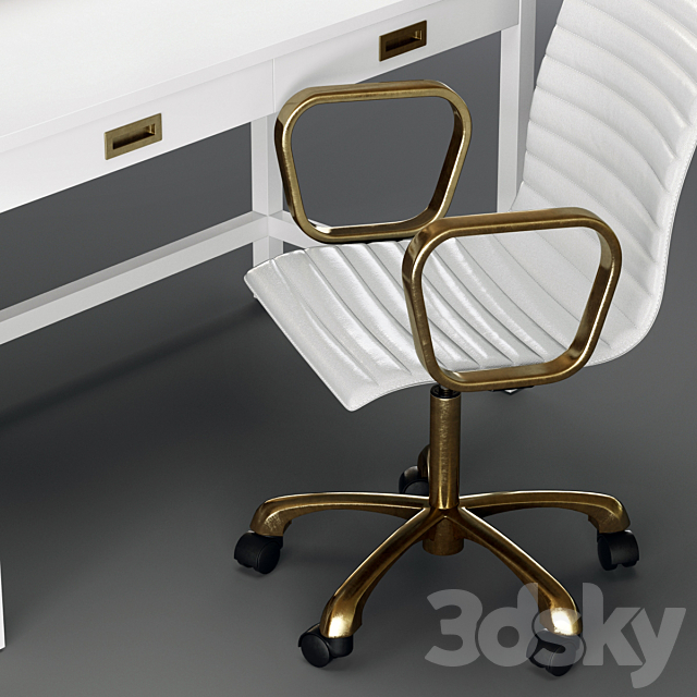 Crate and Barrel Aspect Home Office 3DSMax File - thumbnail 2