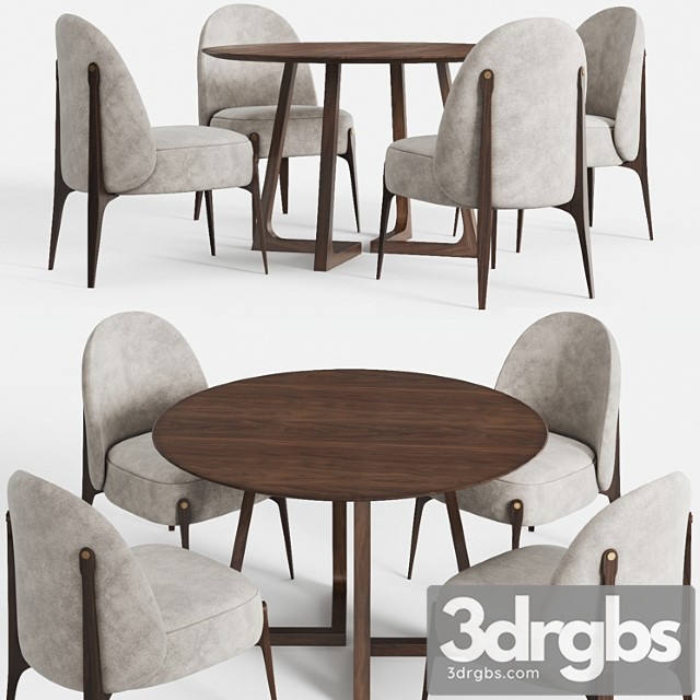 Cress round table and ames chair - thumbnail 1