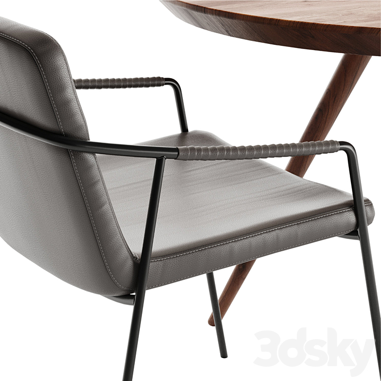 DAN-FORM – Boto Chair + Pheno Table 3DS Max Model - thumbnail 2