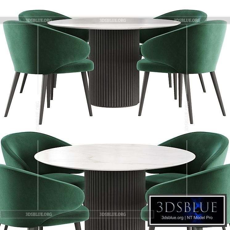 Deep House Bilbao Palais Royal dining table 3DS Max - thumbnail 3