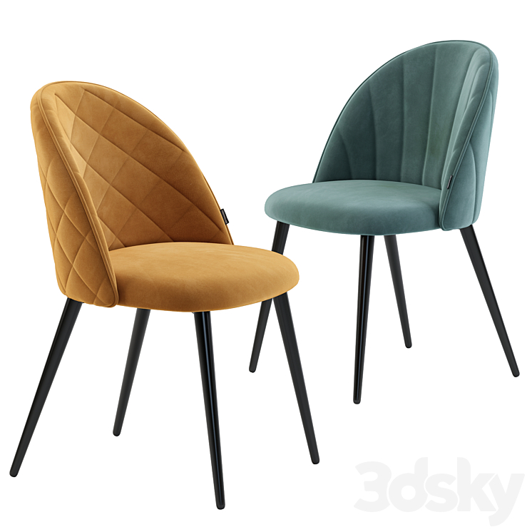 Deephouse. Dining chair Paris. NORDECO Extendable Table 3DS Max Model - thumbnail 2