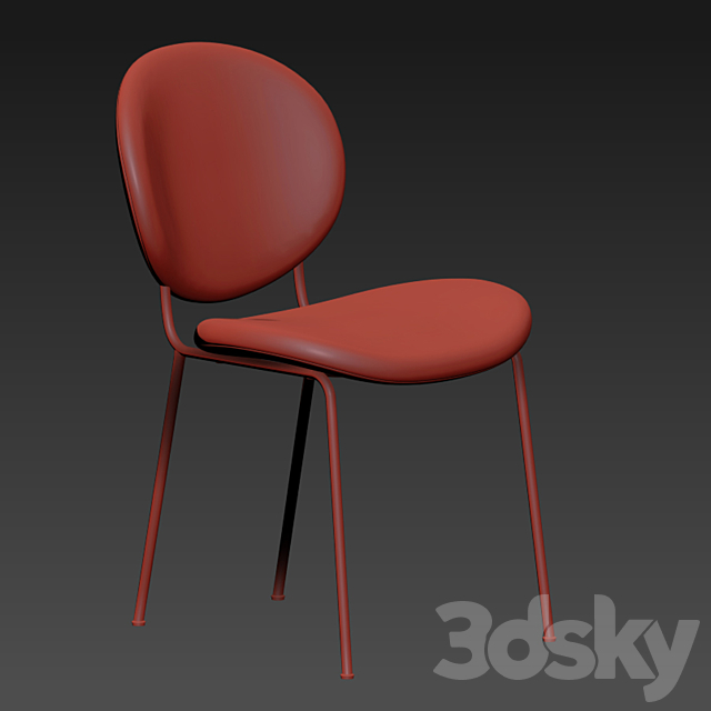 Demi Dining Chair Table 3DSMax File - thumbnail 4