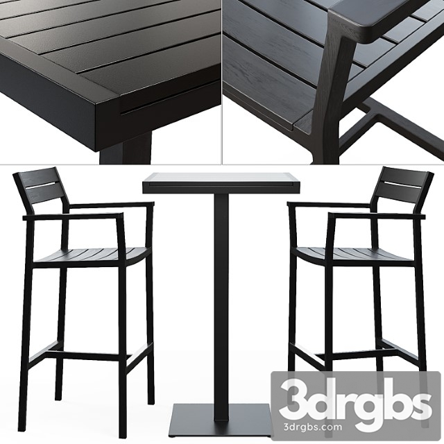 Design within reach   eos bar stool and bar-height table 2 3dsmax Download - thumbnail 1