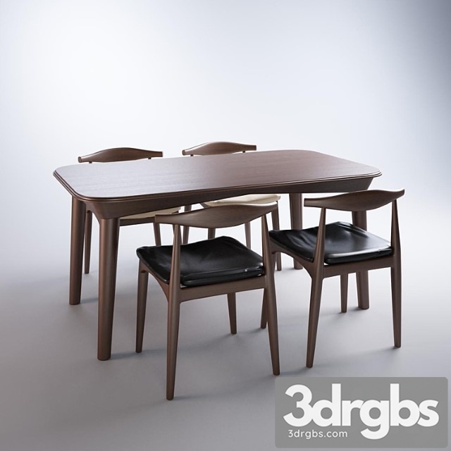 Desk and Chair 3dsmax Download - thumbnail 1