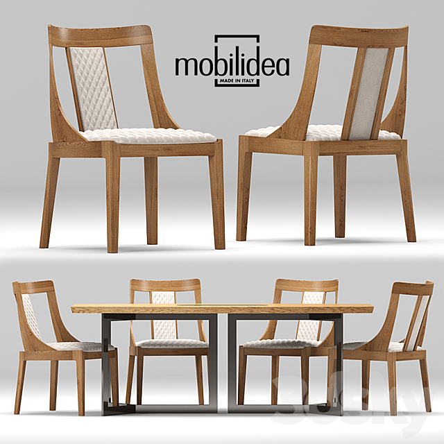 Desk-chair Adam-Eva. Mobilidea 3DSMax File - thumbnail 1