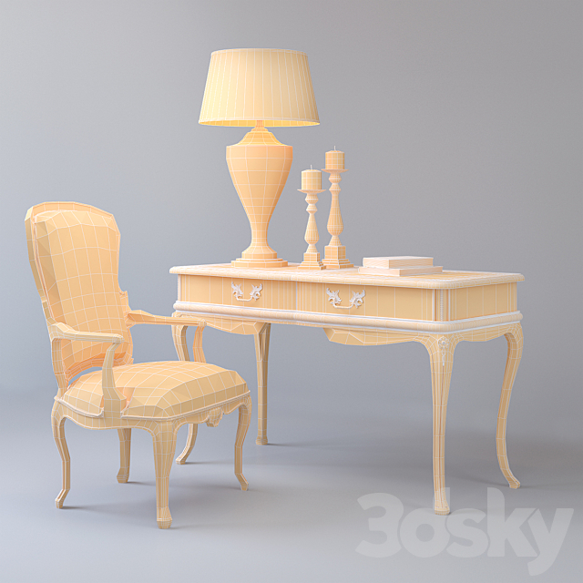 Desk \\ Chair Tosconova Canova 3DSMax File - thumbnail 2