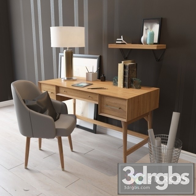 Desk Westelm 3dsmax Download - thumbnail 1