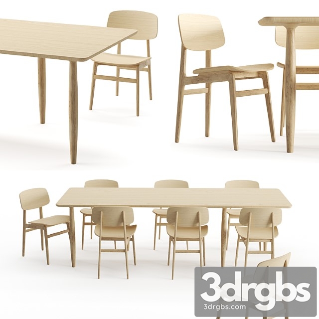 Dining chair and table – norr11 - thumbnail 1