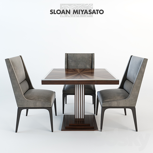 Dining chair Radia by Sloan Miyasato 3DSMax File - thumbnail 1