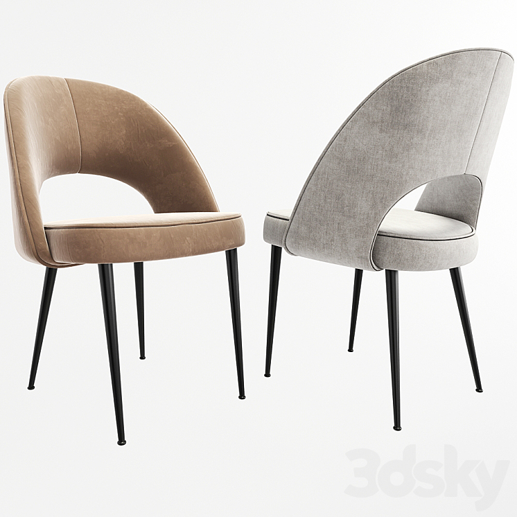 Dining Chair Set 08 3DS Max - thumbnail 2