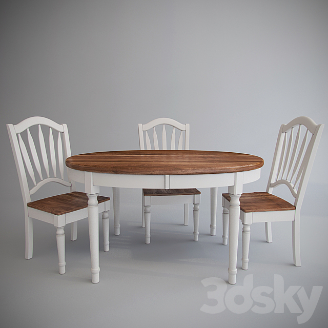 dining group 3DSMax File - thumbnail 1