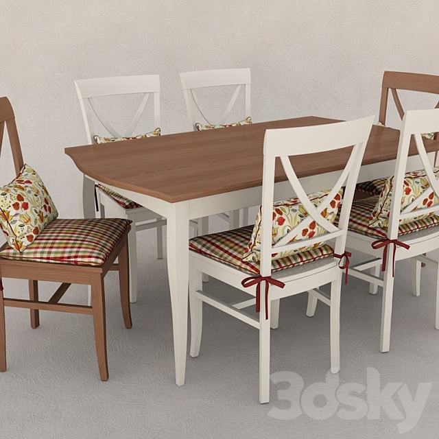 Dining Group 3DSMax File - thumbnail 1