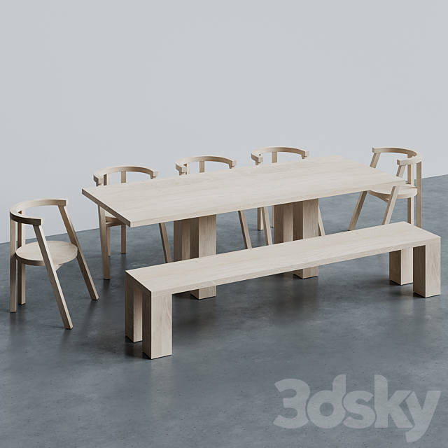 Dining Group AMEÉ ALLSOP 3DSMax File - thumbnail 1