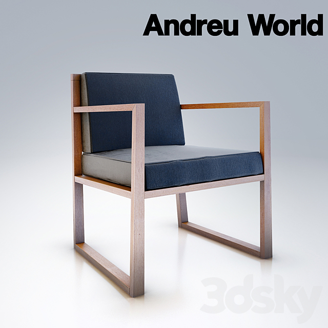 Dining group Andreu World 3ds Max - thumbnail 2