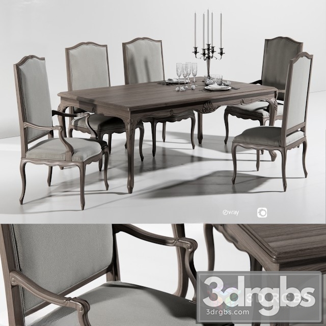 Dining Group Angelo Cappellini 3dsmax Download - thumbnail 1