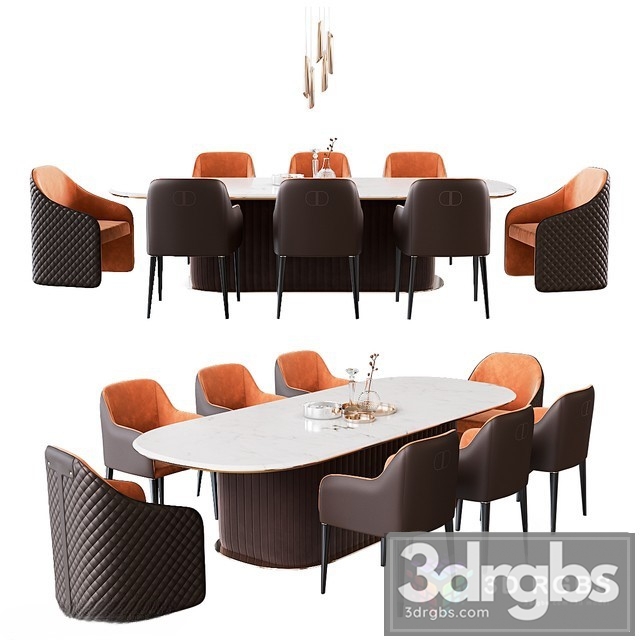 Dining Group Daytona Signorini Coco 3dsmax Download - thumbnail 1