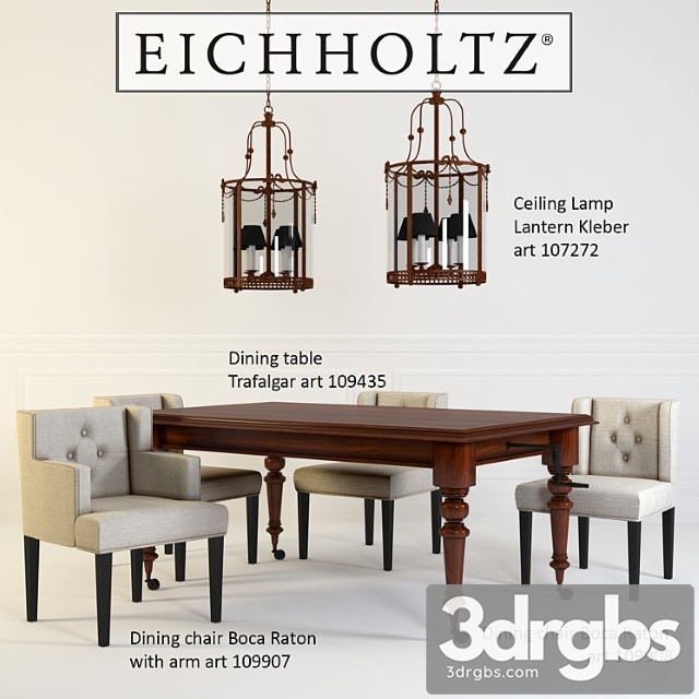 Dining Group Eichholtz 3dsmax Download - thumbnail 1