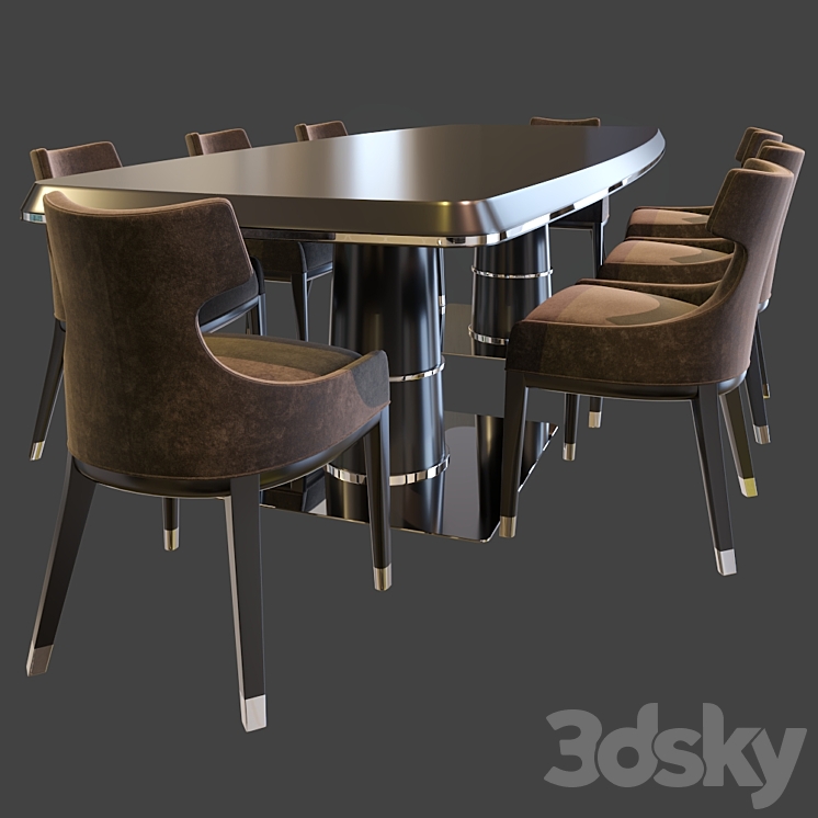 Dining group MEDEA 3DS Max - thumbnail 1