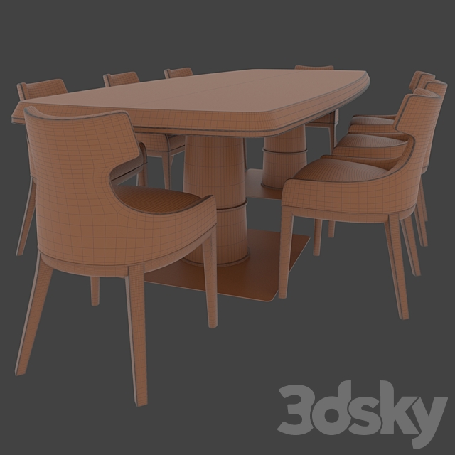 Dining group MEDEA 3DSMax File - thumbnail 2