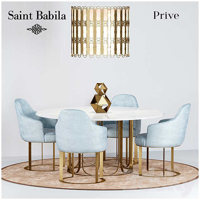 Dining group Prive. SAINT BABILA 3DSMax File - thumbnail 1