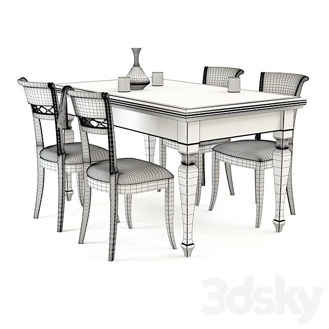 Dining group REGINA DEVINA NAIS 3DSMax File - thumbnail 3