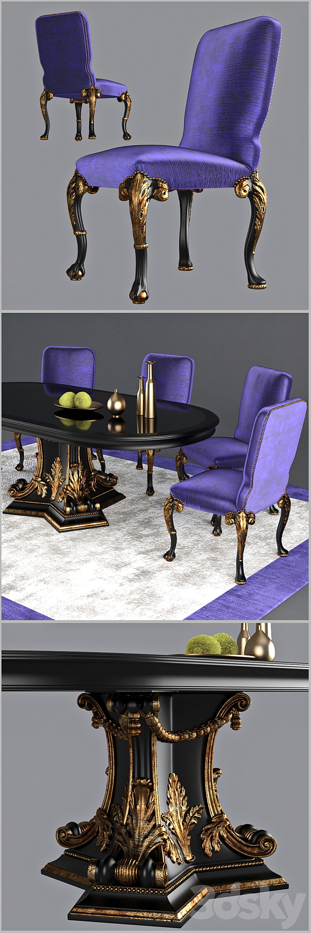 Dining group Roberto Giovannini 3DSMax File - thumbnail 2