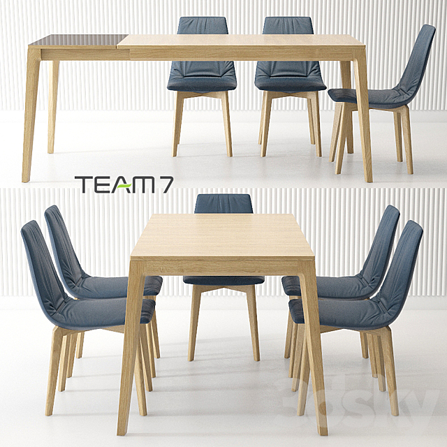 Dining group TEAM 7 Mylon & Lui 3DSMax File - thumbnail 1