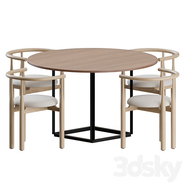 Dining Set 01 by New Works 3DSMax File - thumbnail 1