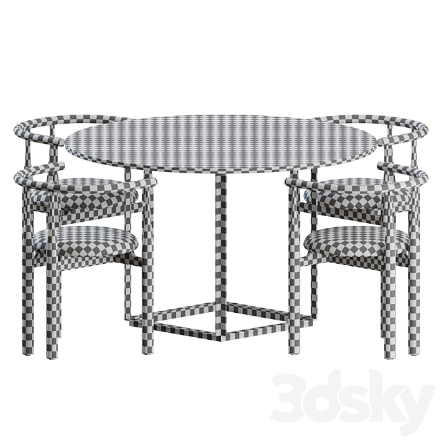 Dining Set 01 by New Works 3DSMax File - thumbnail 2