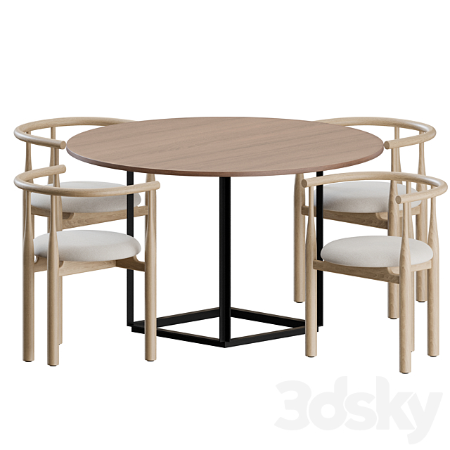 Dining Set 01 by New Works 3DSMax File - thumbnail 4