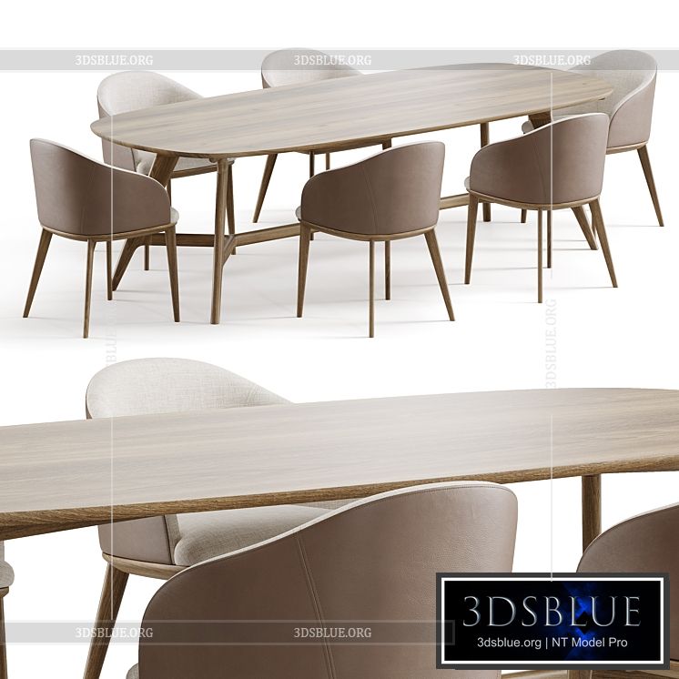 Dining set 1 by CoshLiving Kett 3DS Max - thumbnail 3