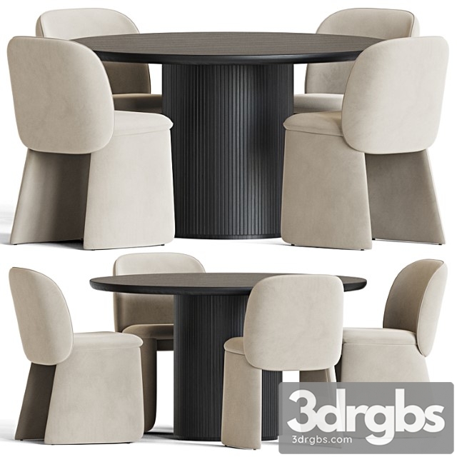 Dining Set 101 3dsmax Download - thumbnail 1