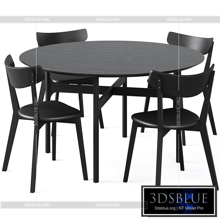 Dining Set 2 by Rowico Home 3DS Max - thumbnail 3