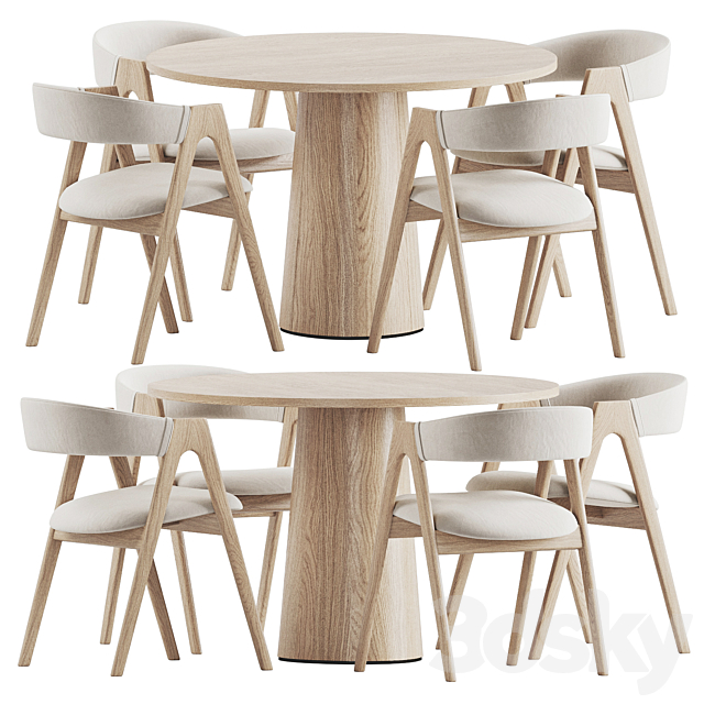 Dining Set 237 3ds Max - thumbnail 1