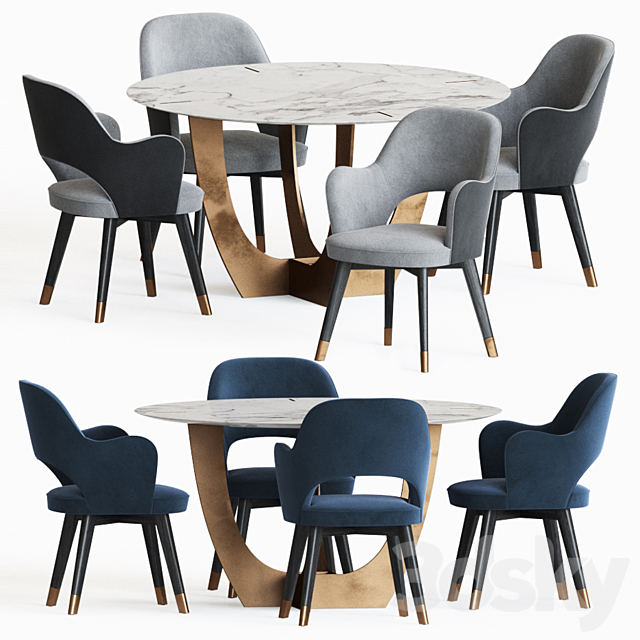 Dining Set 76 3DSMax File - thumbnail 1