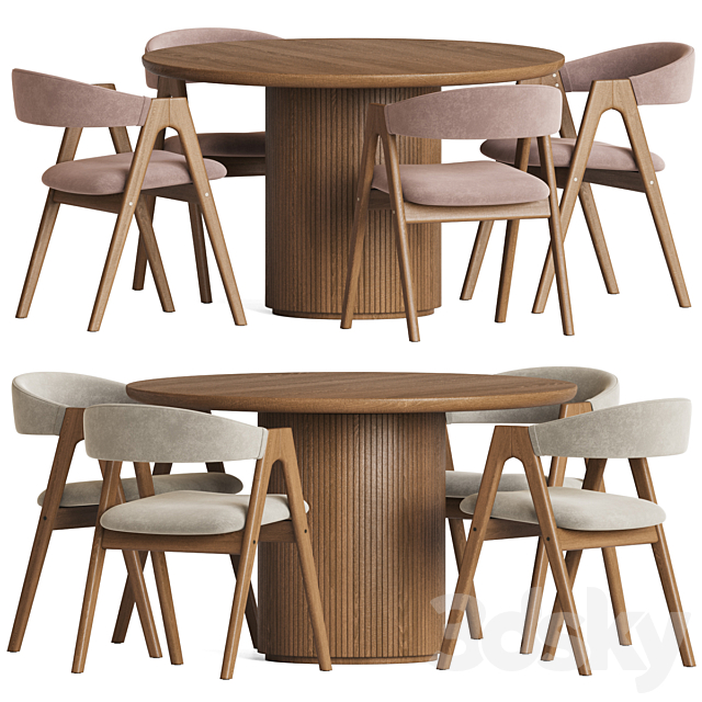 Dining Set 78 3DSMax File - thumbnail 1