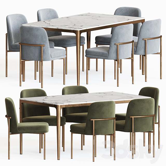 Dining Set 81 3DSMax File - thumbnail 1