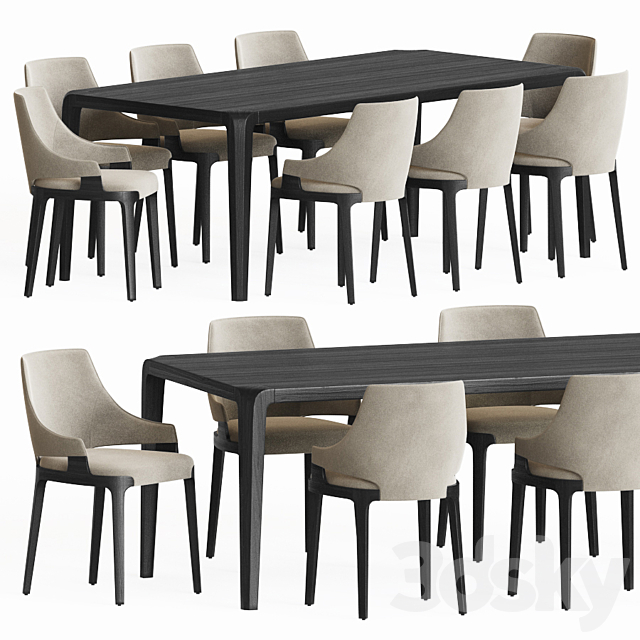 Dining Set 84 3DSMax File - thumbnail 1