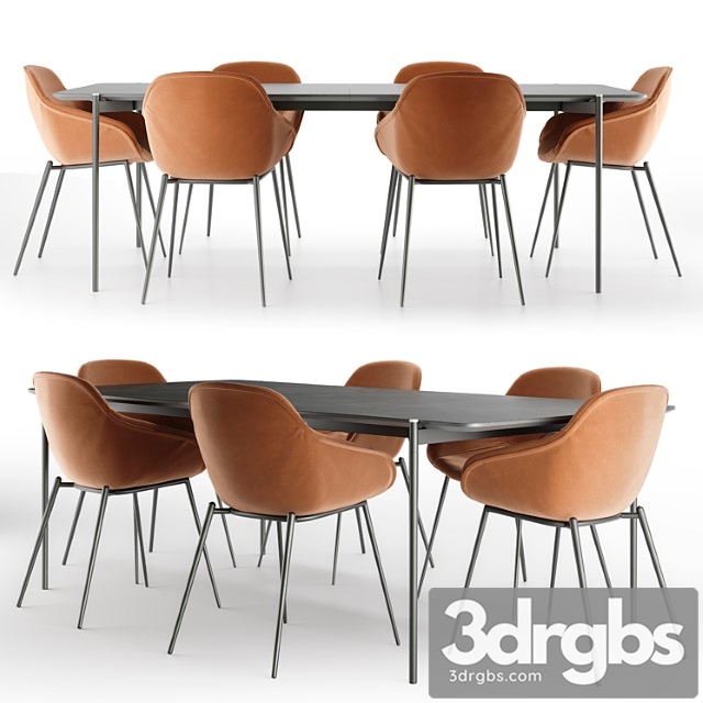 Dining Set BoConcept 3dsmax Download - thumbnail 1