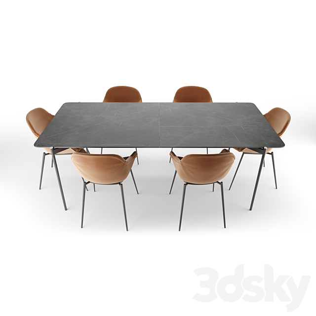 Dining set. BoConcept 3DSMax File - thumbnail 2