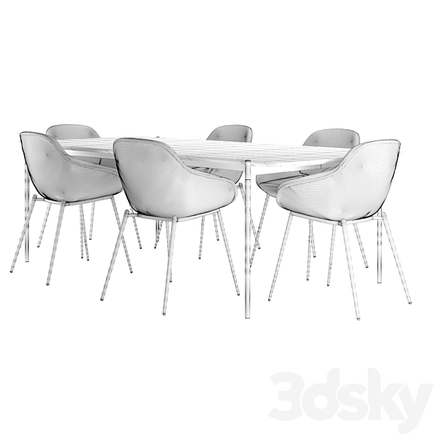 Dining set. BoConcept 3DSMax File - thumbnail 3