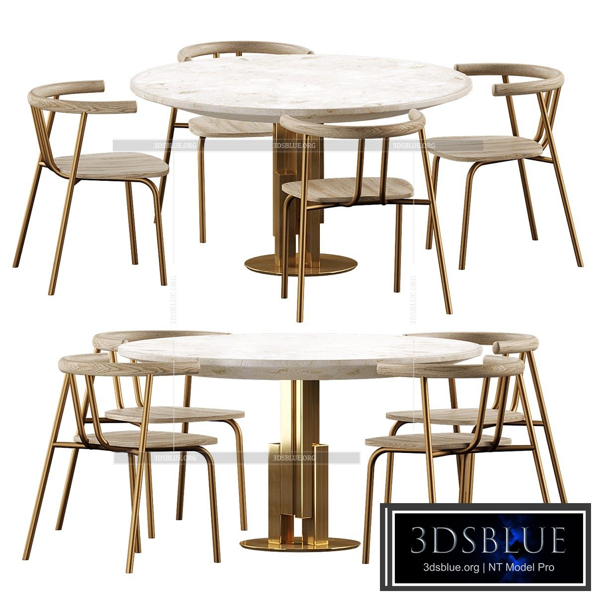 Dining set by Archinect 3DS Max - thumbnail 3