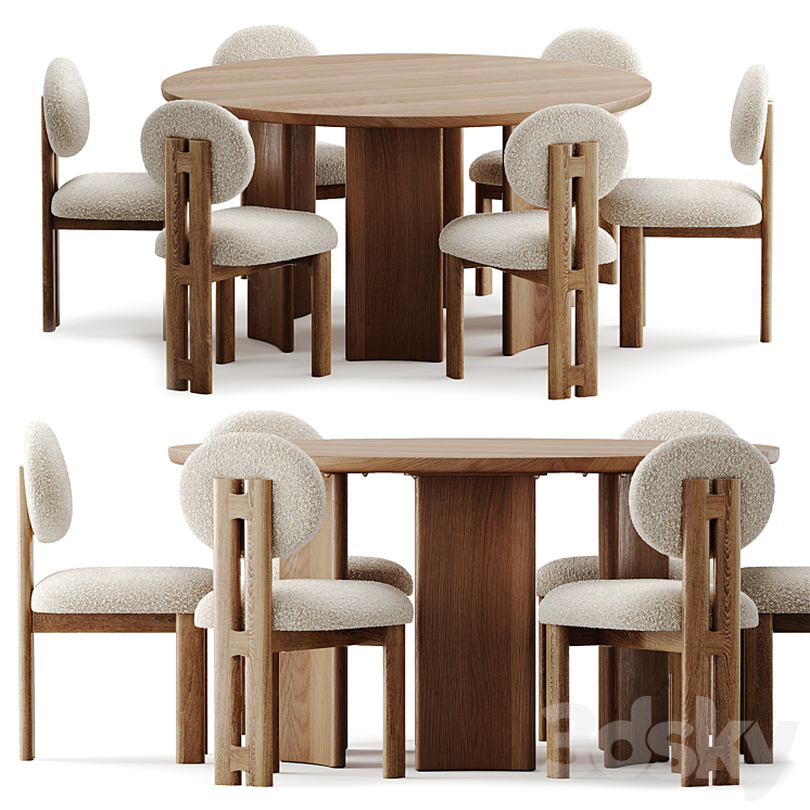 Dining set by Forom 3DS Max Model - thumbnail 1