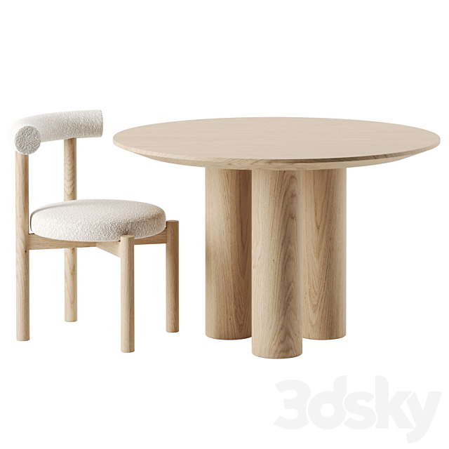 Dining set by Lulu and Georgia 3DSMax File - thumbnail 1