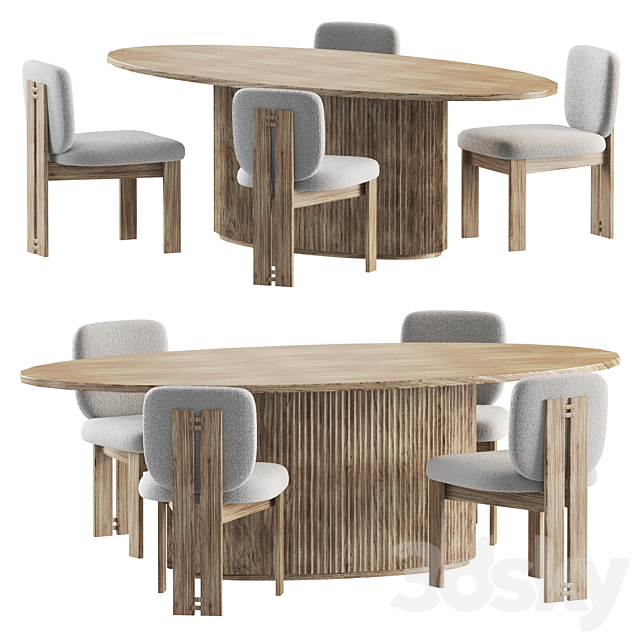 Dining set by LuluandGeorgia 3DSMax File - thumbnail 1