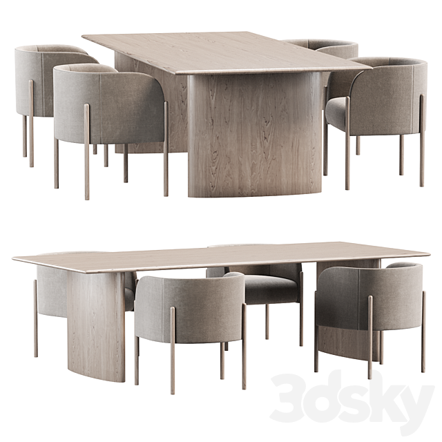 Dining set by MGBhome 3DSMax File - thumbnail 1