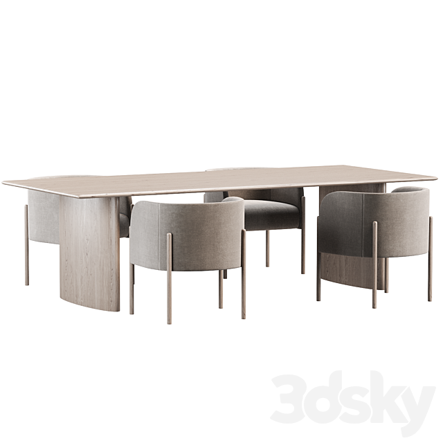 Dining set by MGBhome 3DSMax File - thumbnail 3