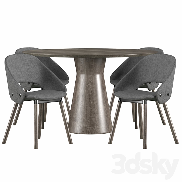 Dining set by Offecct 3DSMax File - thumbnail 3